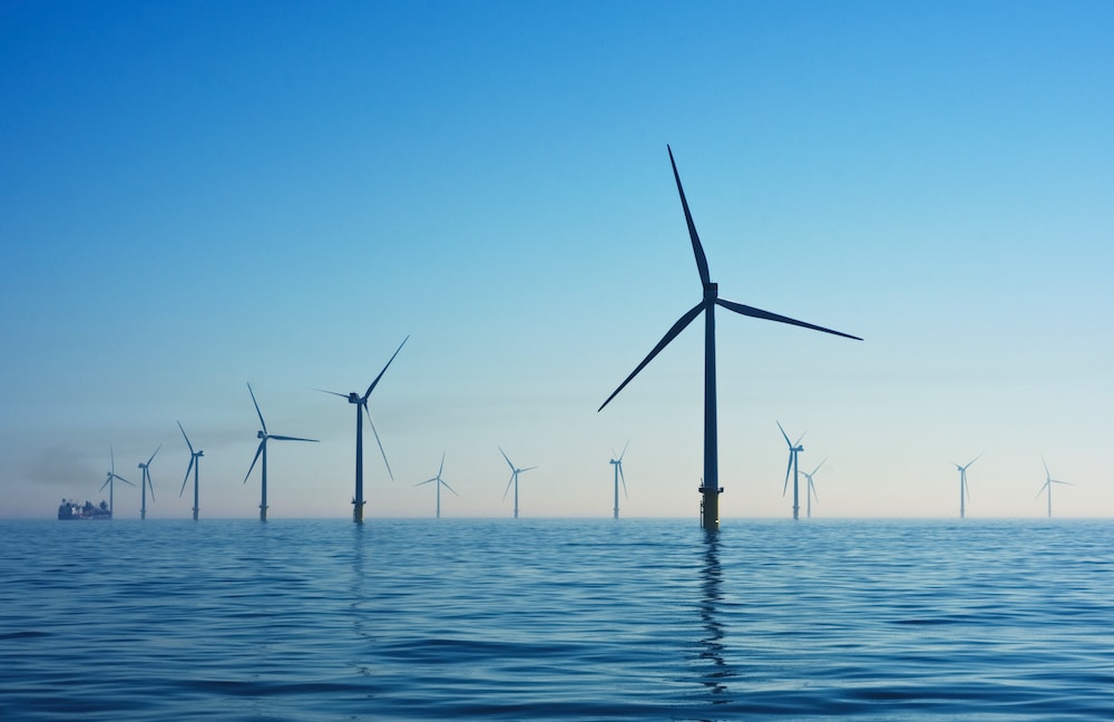 Wind turbines op zee